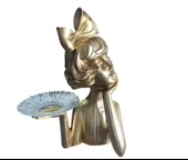 20cm-30cm ebatlarında kırılmaz polyester Tepsili kız  biblosu thumbnail 5