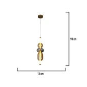 Apliqa Olca 12 Watt Tekli Gold Modern Tekli Sarkıt Avize thumbnail 3