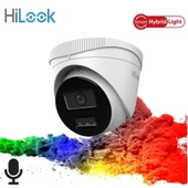 HILOOK IPC-T220HA-LUFC, 2Mpix, 2,8mm Lens, H265+, Dual Light, 20Mt Gece Görüsü, Dahili Mikrofon, IP67, PoE, Dome, IP Kamera - 1