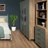Gülsün Çekmeceli Şifonyer ve Kitaplık Set - 2