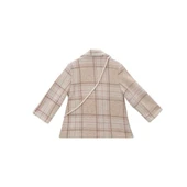 Kız Bebek Ekose Kaban - Peluş Çanta Aksesuarlı - 3
