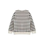 Erkek Çocuk Çizgili Cep Detaylı Sweatshirt - Lacivert - 2