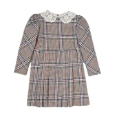 Alisa El İşi Ekose Yaka Elbise thumbnail 1