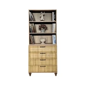 Pera Wood Çekmeceli Şifonyer ve Kitaplık Set - 1