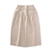 Korsajlı Büzgülü Keten Pantolon Naturel - 2