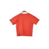 Kız Çocuk Oversıze T-Shirt-Coral - 2