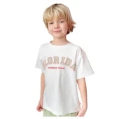 Erkek Çocuk Florida Baskılı T-Shirt- Ekru - 1