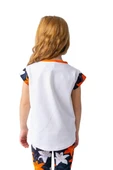 Kız Çocuk Yazı Baskılı T-shirt-Beyaz - 2