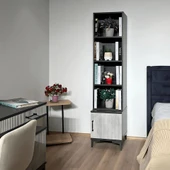 Poyraz Komodin ve Kitaplık Set - 3