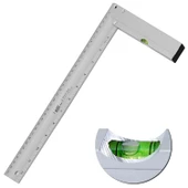 Su Terazili Alüminyum L Gönye Cetvel Ölçme Ölçüm Kaynak Kaynakçı Marangoz Gönyesi 400 mm 40 cm - 5