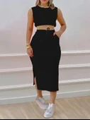 Lucky Life Kadın Iki Iplik Lucky Life Kadın Crop Etek Ikili Takım - 3