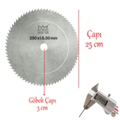 Marangoz Sunta Mobilya Ahşap Kesme König Daire Testere Elmassız 250x1.6x30 mm - 2