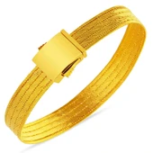 5 Sıra Tokalı 22 Ayar Trabzon Hasır Bileklik BIL6640 - 1