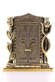 Allah Muhammed Yazılı Gül Kabe Kapısı Gold Biblo 25 cm-024 - 1