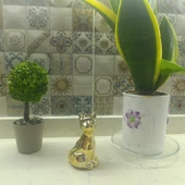 kırılmaz polyester, kedi  figürlü biblo thumbnail 5