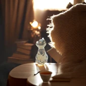 kırılmaz polyester, kedi  figürlü biblo thumbnail 1