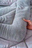 Rivaİstanbul Gri Loura Tek Kişilik Çift Taraflı Lüx Wellsoft Yorgan 155x215 cm thumbnail 6