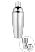 750 ml Büyük Boy Shaker Kokteyl Hazırlama Kabı Bardağı Kokteyl Karıştırıcı Komple Çelik  - 9