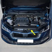 Skoda Octavia 4 2020-2024 Ön Panjur Üst Plastik Kapağı 5E3853343 - 1
