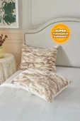 Kürklü Peluş 2'li Yastık Kılıfı 50x70 cm Yumuşak Supersoft Dekoratif Wellsoft Mayra - 1