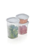 Tupperware Tek Dokunuş Kare 3’lü Kuru Gıda Saklama Kabı - 1