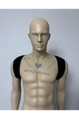 BEYAZ MEDİKAL Yeni Nesil Dik Duruş Korsesi Kamburluk Önleyici Korse Unisex Siyah - 1