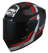 SUOMY TRACK-1 KASK NINETY SEVEN GUN METAL-RED - 5