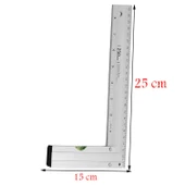 Su Terazili Alüminyum L Gönye Cetvel Kaynak Kaynakçı Marangoz Gönyesi 250 mm - 2