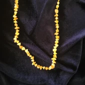 Kehribar Kolye Taş Kesim Gerçek Sertifikalı thumbnail 5