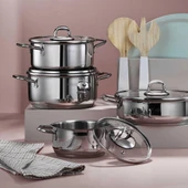 Aryıldız Aria 8 Parça Çelik Tencere Seti thumbnail 1