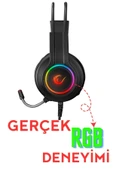 Rm-k92 X-stack Siyah Usb 7.1 Version Rgb Gaming Kulaklık Oyuncu Kulaklığı Mikrofonlu Kulaklık - 3