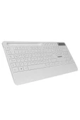 9676 Beyaz Multimedya Tablet Telefon Standlı Klavye + Mouse Set Kablosuz Set Wireless Set - 3