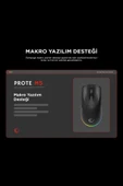 Prote M5 Bluetooth-kablosuz-kablolu Rgb Şarjlı 24000 Dpı 3311 Hafif Gaming Mouse Oyuncu Mouse Siyah thumbnail 7
