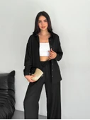 Gömlek Pantolon Ikili Takım - Siyah - 2