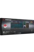Kb-r28 Blade Plus Siyahgümüş Gökkuşağı Aydınlatmalı Türkçe Blue Switch Mekanik Klavye Gaming Klavye thumbnail 7