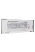 9676 Beyaz Multimedya Tablet Telefon Standlı Klavye + Mouse Set Kablosuz Set Wireless Set - 8