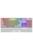 Carbon Pro Gb Bluetooth Klavye Şarjlı Wifi Kablosuz Klavye Full Rgb Red Mekanik Klavye Oyuncu Klavye - 1