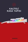 KB-R86 Umbra Beyaz Rainbow Red Switch Full Mekanik Klavye Gaming Klavye Oyuncu Klavye Türkçe - 3