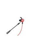 Loyal 3,5mm Gaming Kulak Içi Hd Çift Mikrofonlu Oyuncu Kulaklığı Kırmızı Çantalı - 5