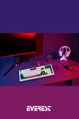 KB-98 Sessiz Rainbow Q Türkçe Klavye Membrane Oyuncu Klavyesi Gaming Klavye - 7
