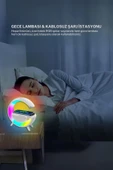 Md-g111 Rgb Işıklı Kablosuz Şarj Bluetooth Hoparlör Speaker 15 Watt Beyz 1800mah Bt/tf/usb Wireless - 7