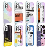 Samsung Samsung A52 Kılıf Airbag Kenarlı Renkli Desenli Silikon Elegans Kapak thumbnail 2