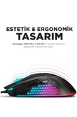 Smx-r43 X-grind Usb Siyah 6400 Dpi Rgb Led Efektli Gaming Oyuncu Mouse Modern Tasarım 826334 - 4
