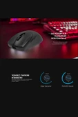 Prote M5 Bluetooth-kablosuz-kablolu Rgb Şarjlı 24000 Dpı 3311 Hafif Gaming Mouse Oyuncu Mouse Siyah thumbnail 3