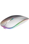 Smw-306r Gümüş 800/1200/1600dpi Şarjlı Mouse Kablosuz Mouse Rgb Süper Sessiz - 2