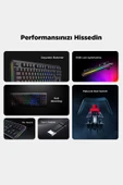 Claw Red Switch Rgb Q Mekanik Klavye Gaming Klavye Oyuncu Klavyesi TKL Klavye Antighosting Kompakt - 7