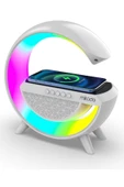 Md-g111 Rgb Işıklı Kablosuz Şarj Bluetooth Hoparlör Speaker 15 Watt Beyz 1800mah Bt/tf/usb Wireless - 1