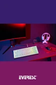 KB-98 Sessiz Rainbow Q Türkçe Klavye Membrane Oyuncu Klavyesi Gaming Klavye - 7