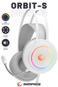 ORBIT-S Beyaz RGB Led 7.1 Gaming Kulaklık Mikrofonlu Oyuncu Kulaklığı thumbnail 1