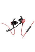 Loyal 3,5mm Gaming Kulak Içi Hd Çift Mikrofonlu Oyuncu Kulaklığı Kırmızı Çantalı - 1